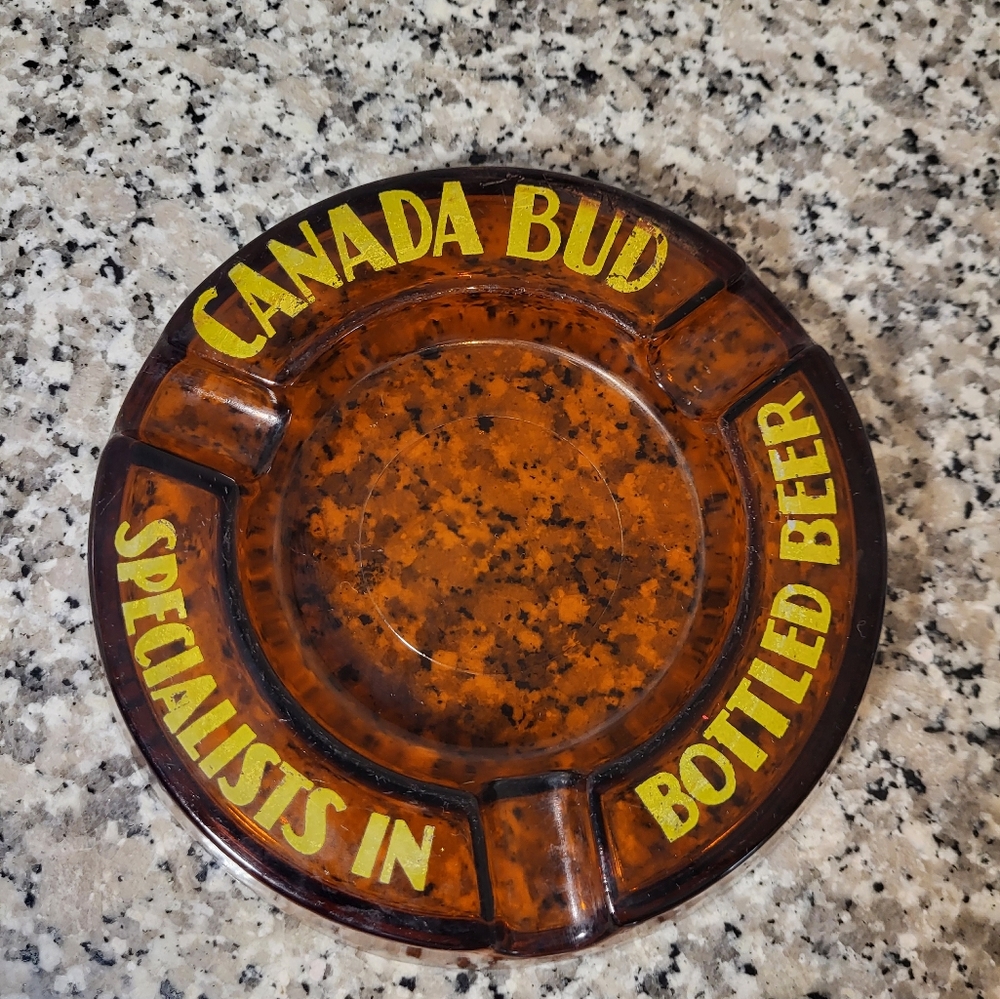 Vintage CANADA BUD Ashtray